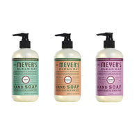 Mrs. Meyers Clean Day Liquid Hand Soap, 1 Pack Basil, 1 Pack Peony, 1 Pack Lavender 12.50 OZ each