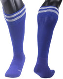 Lovely Annie Unisex Children 2 Pairs Knee High Sports Socks for Baseball/Soccer/Lacrosse 003 M(Blue)