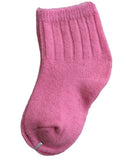 6 Pairs Children's Comfy, Durable, Stretchable Wool Crew Socks Size 0Y-6Y