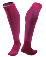 Girl's 2 Pairs High Performance Knee High Socks. Lightweight & Breathable - Ultra Comfortable & Durable Socks XL005 Size M(Rose)