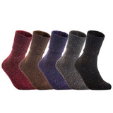 Lovely Annie Women's 3 Pair's Exceptional High Crew Wool Socks Non Slip, Cozy and Cool HR1412 Size 6-9 (Assorted)Style Women's 3 pairs