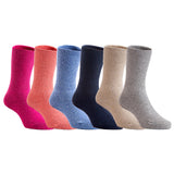 6 Pairs of Thick & Warm Wool Socks for Children. Perfect for All Seasons, Sweat & Odor Resistant Kid Socks Size 0M-1Y(Assorted Color)