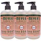 Effective Liquid Hand Soap for Daily Use | Fragrant Natural Hand Soap w/ Essential Oils for Hand Wash | Cruelty Free Eco Friendly Product- Geranium Scent in Refillable Soap Bottle with Pump 12.5 Fl OZ Per Pack