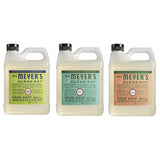 Mrs. Meyers Clean Day Liquid Hand Soap Refill, 1 Pack Lemon Verbena, 1 Pack Basil, 1 Pack Geranium, 33 OZ each