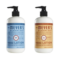 Mrs. Meyers Clean Day Hand Lotion, 1 Pack Rainwater, 1 Pack Oat Blosom, 12 OZ