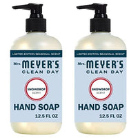 Moisturizing Liquid Hand Soap Soothing Clean, Made with Essential Oils, Cruelty Free Cleanser that Washes Away Dirt, Snowdrop Scented, 12.5 FL OZ Bottle, 2 Bottles