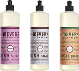 Mrs. Meyers Clean Day Liquid Dish Soap, 1 Pack Peony, 1 Pack Lavender, 1 Pack Geranium, 16 OZ each