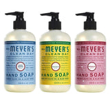 Effective Liquid Hand Soap for Daily Use Natural Hand Soap Essential Oils for Cruelty Free Eco Friendly Product, 1 Bottle Rain Water, 1 Bottle Honey Suckle, 1 Bottle Peppermint, 12.5 OZ each