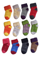 Lovely Annie 8 Pairs Children Wool Blend Socks Heart B 12M-36M Random Color