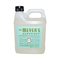 Hydrating Hand Soap Refill in Refreshing Basil Scent for any Soap Dispenser - Liquid Soap w/ Essential Oils for Hand Wash - Cruelty Free Eco Friendly Products -33 Fl OZ Per Pack, Pack of 1