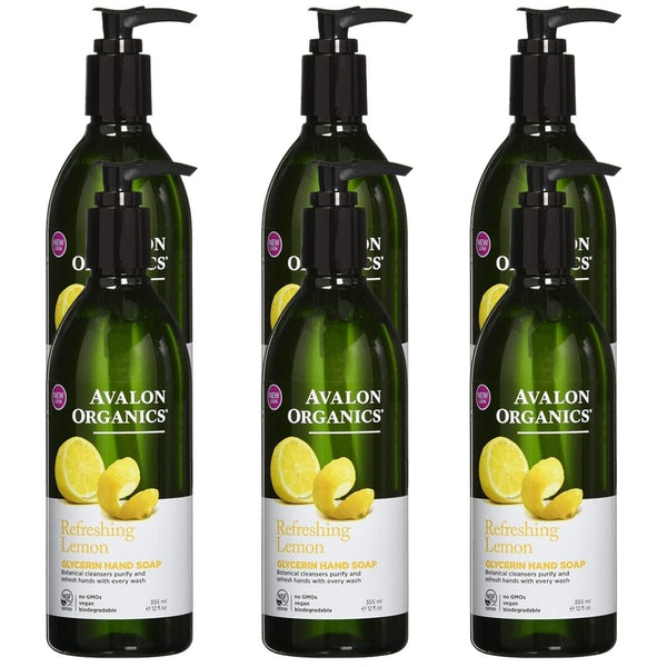 Glycerin Liquid Hand Soap Lemon - 12 fl oz 6-Packs