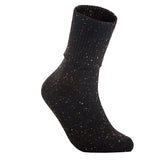 Lovely Annie Women's 5 Pair's Exceptional High Crew Wool Socks Non Slip, Cozy and Cool HR1412 Size 6-9 (Black)