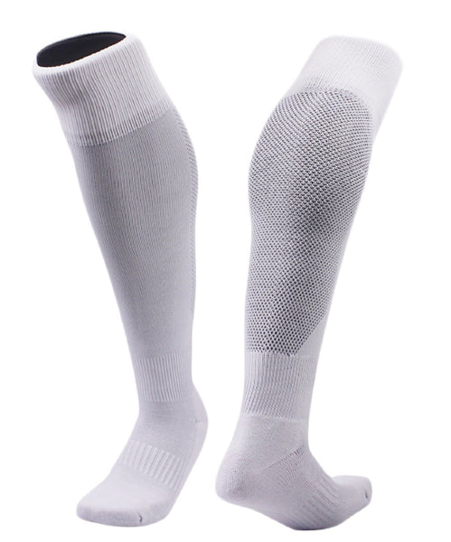 Girl's 2 Pairs High Performance Knee High Socks. Lightweight & Breathable - Ultra Comfortable & Durable Socks XL005 Size M(White)