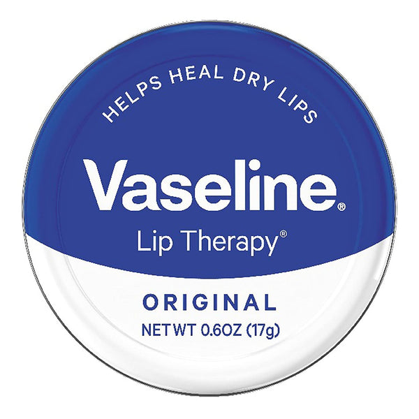 Vaseline Lip Therapy Lip Balm Tin, Original, 0.6 oz Each 5-Packs