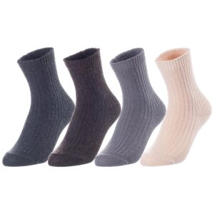 Lovely Annie LK08 children's wool crew socks random colors 4 pairs ages 0 to 2