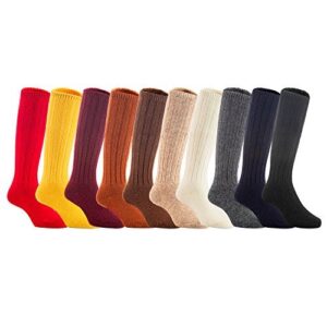 Lovely Annie children's 3-pair knee-length wool socks random boy colors ages 2–4
